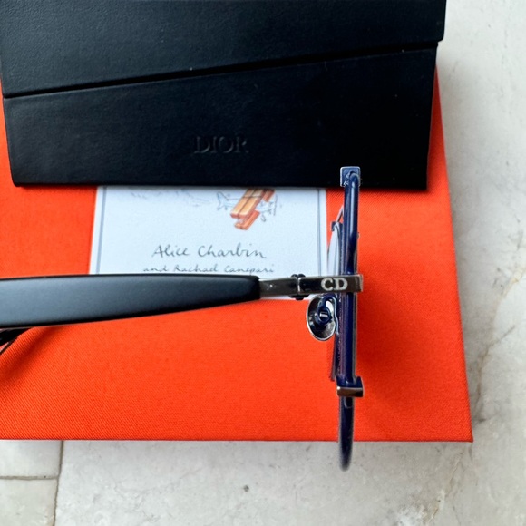 Christian Dior CD Technologic PQU/A4 Navy Blue Mirrored Pilot Sunglasses - Picture 13 of 13